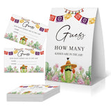 How Many Kisses Bridal Shower Game (1 Sign + 50 Cards), Fiesta Cactus Bridal Shower Games, Mexican Bachelorette Guessing Game, Taco Party Games -Ghmk03