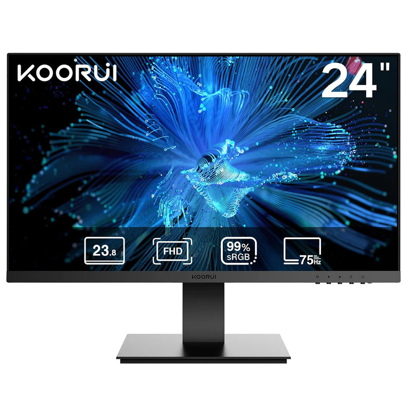 24 Inch Fhd (1920 X 1080P) Computer Monitor, 75Hz, Va, 5Ms, Ultra-Slim Bezels,