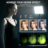 2-Pack LED Video Light Kit Dimmable 2800-6500K with Tripod & Phone Holder for Studio