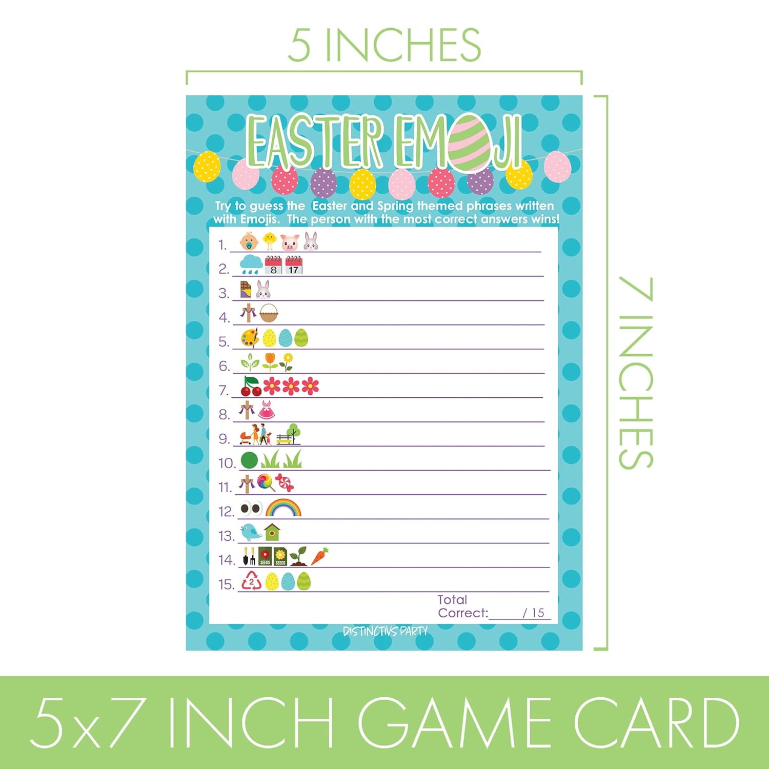 Easter Emoji Game For Kids – 25 Cards, Fun Classroom Activity For Easter Parties, Spring Events, And Egg Hunts