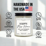 House Warming Gifts New Home – Funny New Homeowner Candle For Women & Men, First Apartment Essentials, Closing Gift For Home Buyers – Raspberry Sangria Soy Candle, Made In Usa
