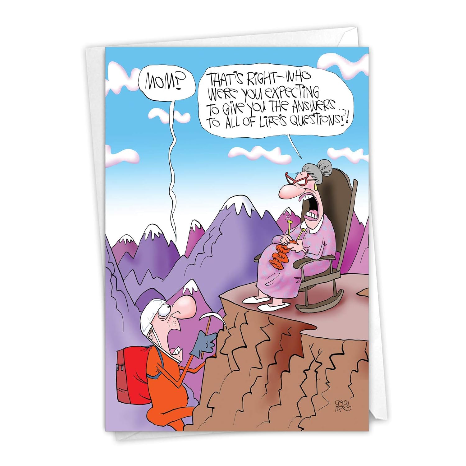- Hilarious Mothers Day Greeting Card - Cartoon Comic Humor, Funny Card With 5X7 Envelope - Life'S Answers C6794Mdg