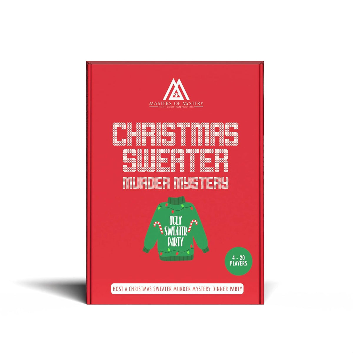 Ugly Christmas Sweater Murder Mystery Dinner Party Game – Holiday Whodunnit Party Game For Adults – 4–20 Players