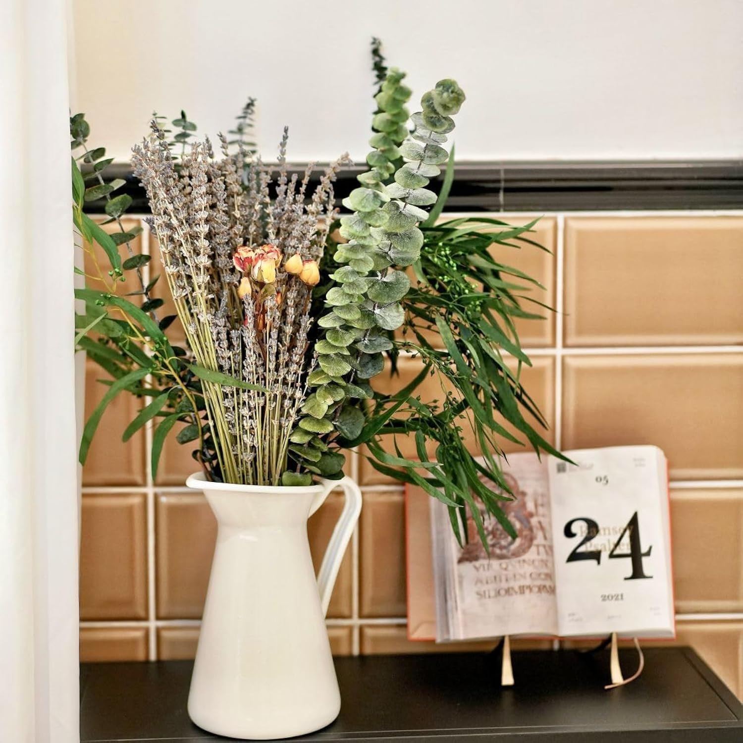Dried Eucalyptus Bundle - 119 Pcs For Shower Hanging & Home Decor, Fresh Eucalyptus Stems For Self-Care