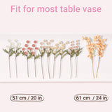 12Pcs Mixed Pink Artificial Flower, Silk Flowers For Centerpiece Table Wedding Party Home Decor, Fake Flower With Faux Chrysanthemum Flowers Artificial 10 Stems + Eucalyptus (No Vase)