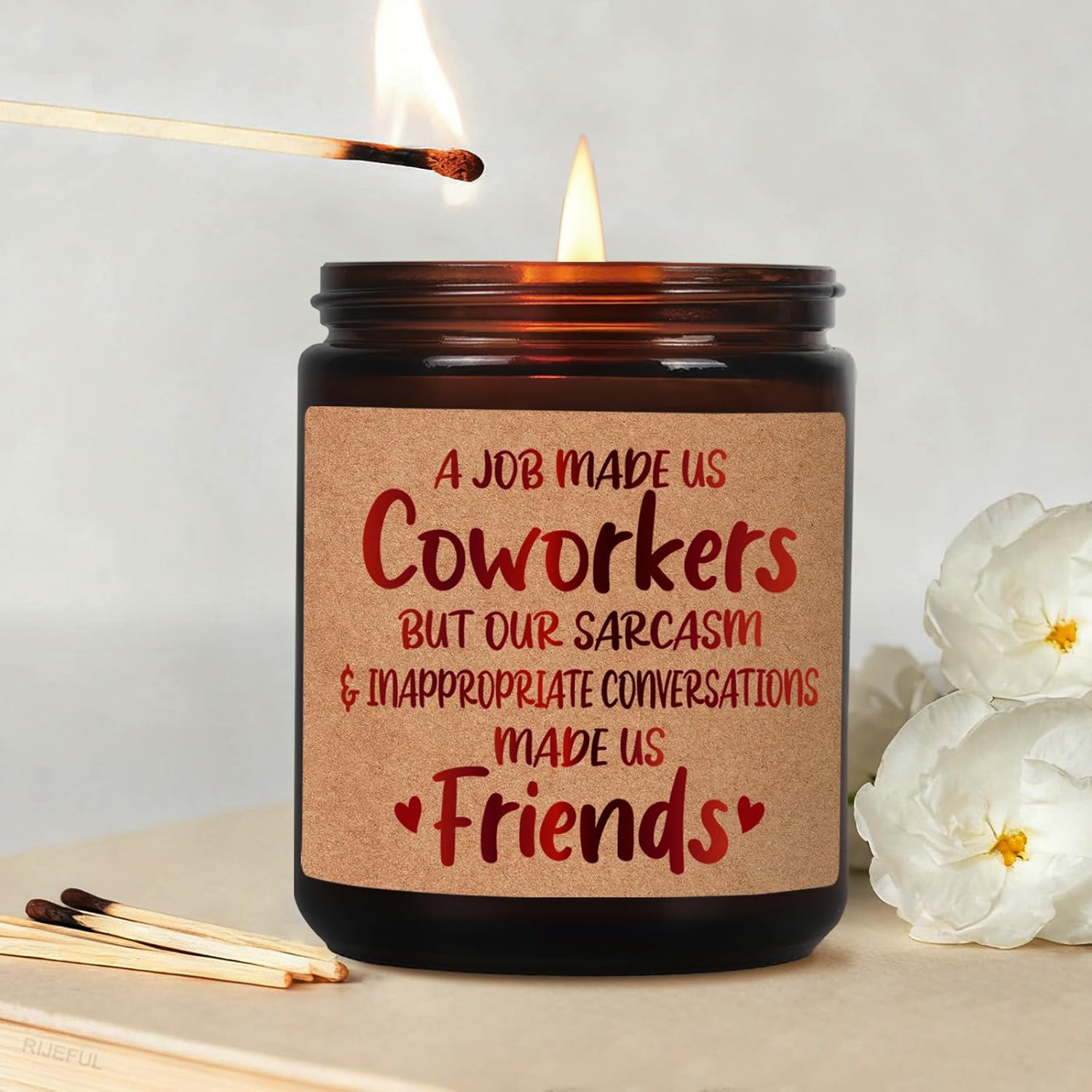 Funny Coworker Candle Gifts For Women Coworkers, A Job Made Us Coworkers Candle, Unique Coworker Leaving, Best Friend Friendship, Birthday, Christmas, Going Away Candles Gift For Women Colleague-28