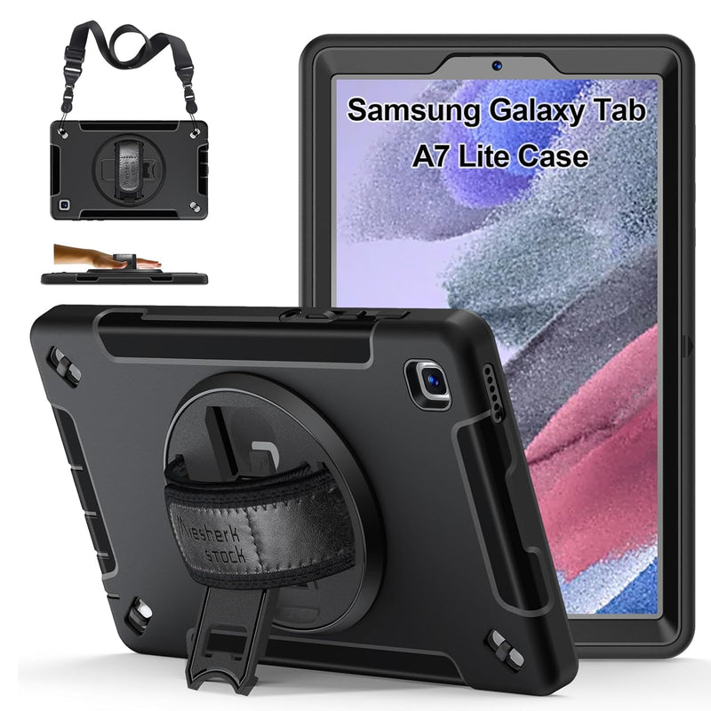 Case For Galaxy Tab A7 Lite: Military Grade Tpu Shockproof Cover For Samsung G