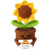 Valentines Day Gifts For Her Sister Birthday Gifts From Sister Emotional Support Crochet Sunflower Gifts For Women Friends