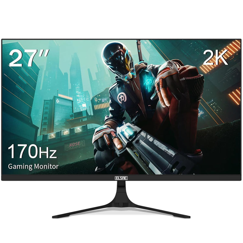 27 Inch Qhd 1440P Gaming Monitor, 144Hz/170Hz Frameless Computer Monitor, Ips