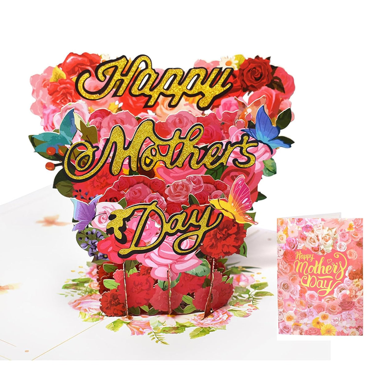 Happy Mothers Day Card 3D Mother'S Day For Mom Cards Bulk 5.9 X 7.87”3D Mothers Day From Daughter Or Son, Unique Gifts For Grandmother