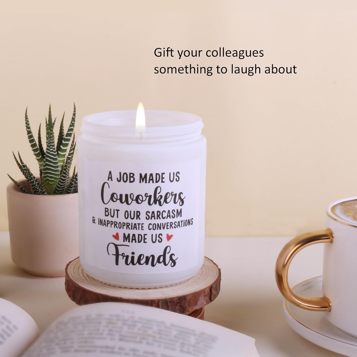 Retirement Gift For Woman, Farewell Gifts For Coworkers, Funny Gifts For Women Men Friends, Going Away Goodbye Gift, Birthday Candles For Women, Soy Wax Lavender Candles