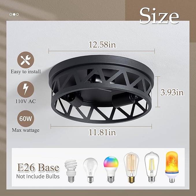 12.5 Inch Gold Drum Ceiling Light Cream White Pleated Fabric Semi Flush Mount Fixture