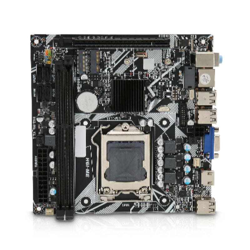 Mini Itx Motherboard, H6 Me Dual Channel Ddr3 Motherboard With Lga 1155 Cpu Sl