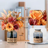 Fake Fall Flowers In Vase,Artificial Flowers With Vase,Centerpiece Table Decorations,Fall Centerpieces For Tables,Fall Kitchen Decor,Fall Flower Arrangements,Home Decor Living Room