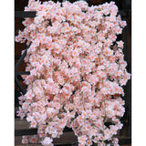8Pcs 47.2Ft Artificial Cherry Blossom Flower Garland Hanging Vines For Spring Home Room Wedding Party Kawaii Decor (Pink-8Pcs)
