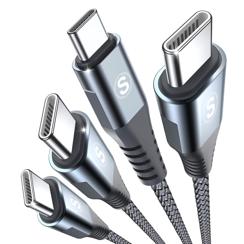 Usb C To Usb C Cable [2-Pack 10Ft] Pd 100W Macbook Ipad Pro/Air Charger Type C
