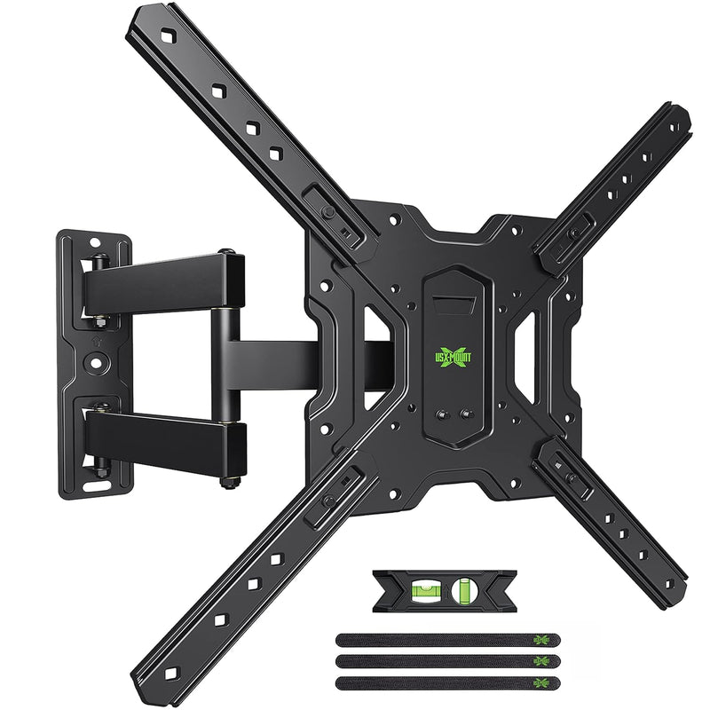 Full Motion Tv Wall Mount For Most 26-55 Inch Tvs, Wall Mount For Tv With Swiv