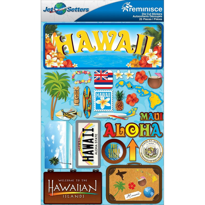 Jet Setters 2 3-Dimensional Sticker, Hawaii