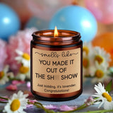 You Made It Candle - Congratulations, Retirement, New Beginnings Gifts For Women Men - Quit Job, New Job Gifts For Her Him - Coworker Leaving, Farewell Presents For Coworkers, Work Friends