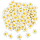 100Pcs 1.9'' White Hawaiian Plumeria Foam Flower Heads, Artificial Frangipani With Petal For Hair Clips, Lei Making Supplies, Hat Cap Ornament, Diy Floral Craft Decor, Spring Wedding Beach Party Home