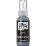 Gallery Glass, Jet Black Stained Glass 2 fl oz Brilliant Smooth Finish Paint, Perfect for Easy to Apply DIY Arts and Crafts, 19778