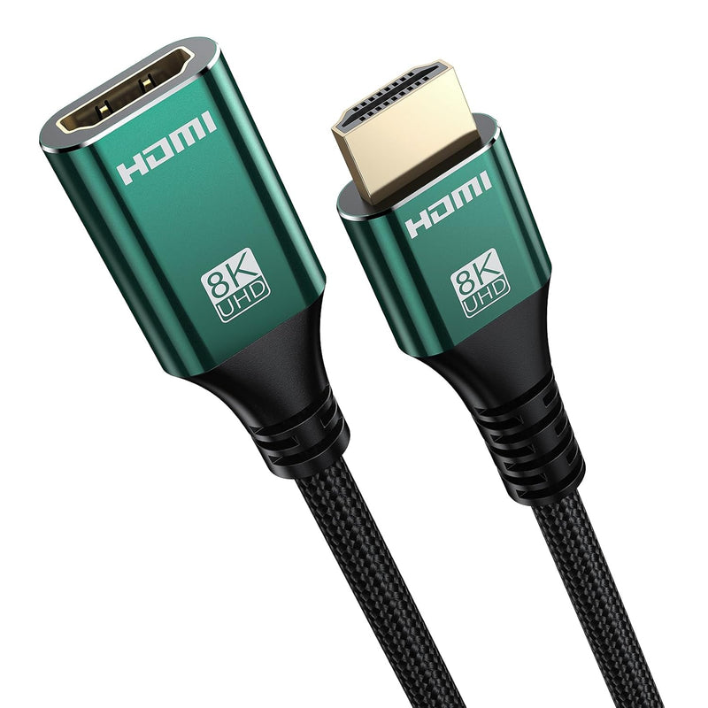 Hdmi Extension Cable, 8K Hdmi 2.1 Extender Cable 3.3Ft/1M Male To Female Adapt