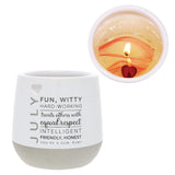 Pavilion Gift Company - July 11 oz Wax Reveal Candle, Natural Soy Wax Birthstone Candle, Jasmine Scented, Gemstone Candle with Crystal Inside, Birthday Gifts for Women, 1 Count