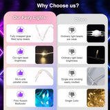Smart Fairy String Lights, 33Ft Usb Diy Twinkle Lights W/Remote & App Controlled, Music Sync,12 Modes, Multicolor & Warm