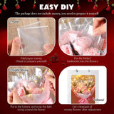 Valentine'S Day Flower Bouquet Kit Rose Bouquet For Gift Artificial Flower Bouquets With Bag For Valentine'S Day Birthday Party Anniversary(Pink)