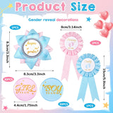 63 Pcs Gender Reveal Pins Set Including 60 Team Boy Or Girl Pins 2 Daddy And Mommy To Be Badge And 1 Keeper Of The Gender Badge And For Reveal Game Party Decorations Creative Party Favors