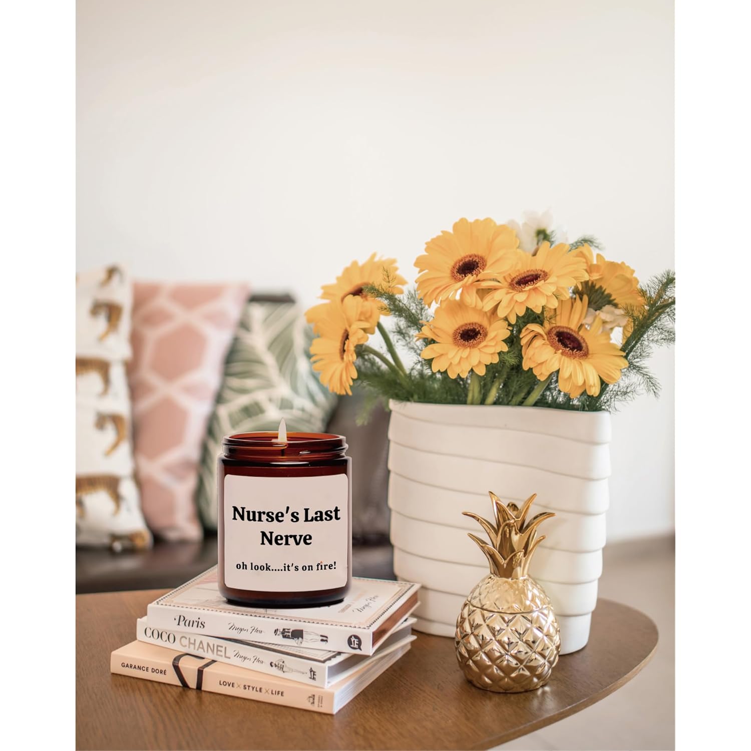 Nurse Gifts For Women & Men, Christmas Thank You Gifts For Nurses, Nurse Graduation Gift, Nurse Last Nerve Candle