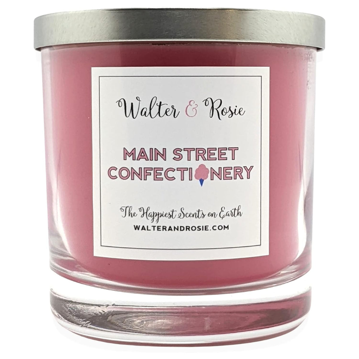 - Main Street Confectionery Candle 11 Oz - Burns Up To 40 Hrs - Highly Fragrant - Long Lasting - Reusable Glass Jar - Handmade Candle - Theme Park Inspired