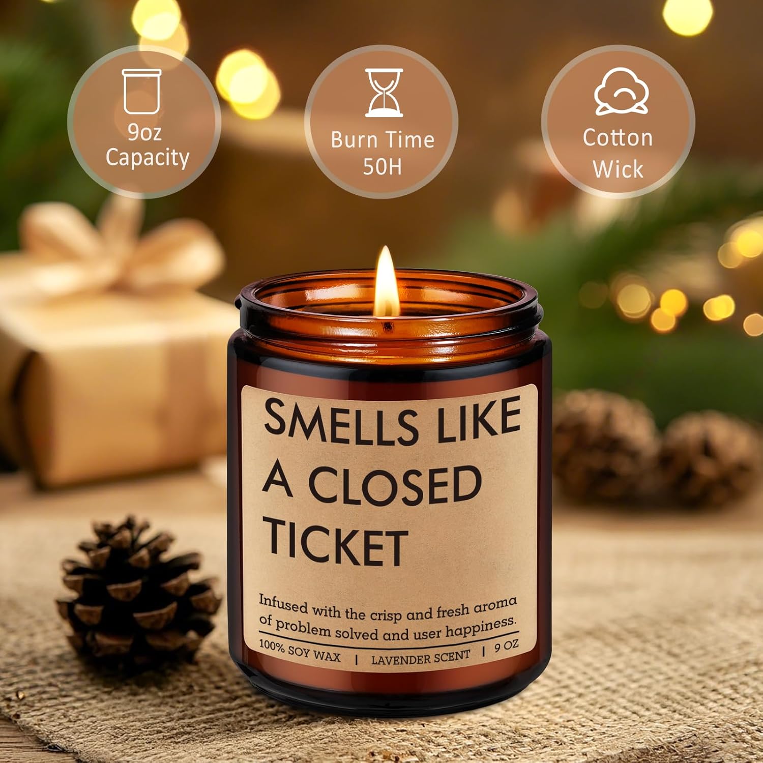 Tech Support Candle, Gifts For Tech Guys, It Professional, Information Technology Gifts For Techies Men, Technical Help Desk Decor, Computer Nerd Geek Engineer Technician Valentines Techy Idea