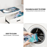 Merry Christmas Coffee Mats - 12X19 Inch Coffee Bar Mats, Absorbent, Hide Stain, Rubber Backed Dish Drying Mats For Kitchen Counter