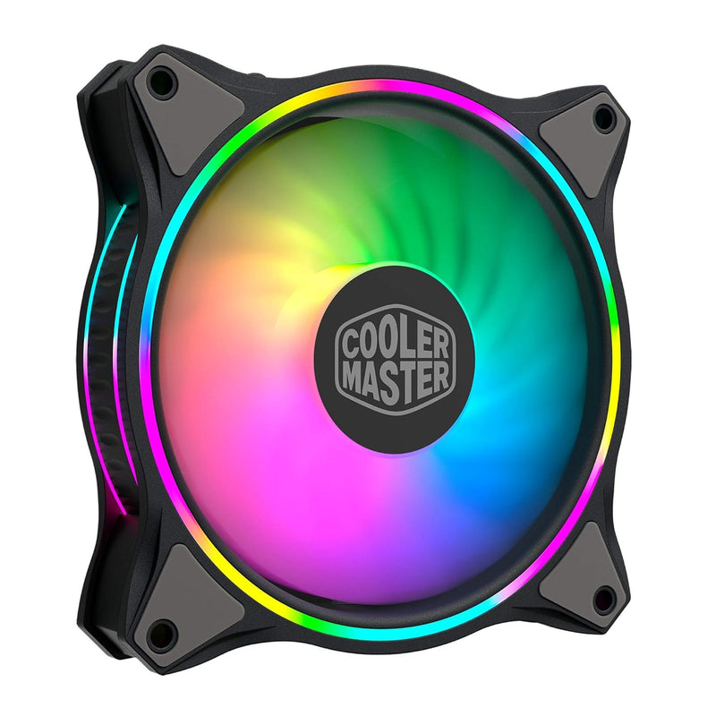 Cooler Master MasterFan MF140 Halo Fan, Duo-Ring ARGB Customizable Lighting, 1