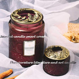 Candle Toppers Jar Candle Accessories Shades Sleeves For Jar Candles, Prefect Gift For Halloween Thanksgiving Christmas Candle Lover(Golden Antique Butterfly Patterns)