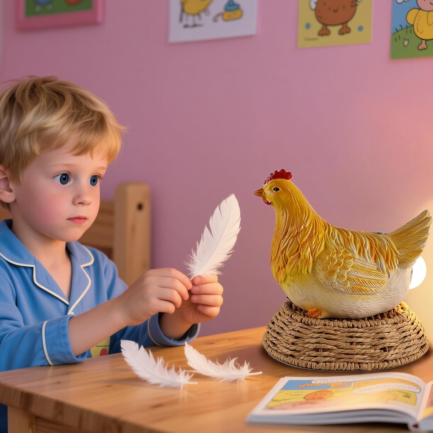 Chicken Egg Lamp,Funny Chicken Lamp,Chicken Light For Nursery,Fun And Realistic Dimmable Chicken Night Light, Perfect For Study Room Decoration, Easter, Christmas, Birthday Gifts