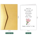 Grandma Mother'S Day Card, Happy Mother'S Day Card For Grandma, Grand Mothers Day Card Gifts From Grandson Granddaughter, You'Re The Kind Of Grandma Everyone Wishes They Had