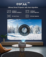 Apollo P40 4K Projector, 700 ANSI, HDR10, WiFi, Bluetooth, 6D Keystone, 1080P