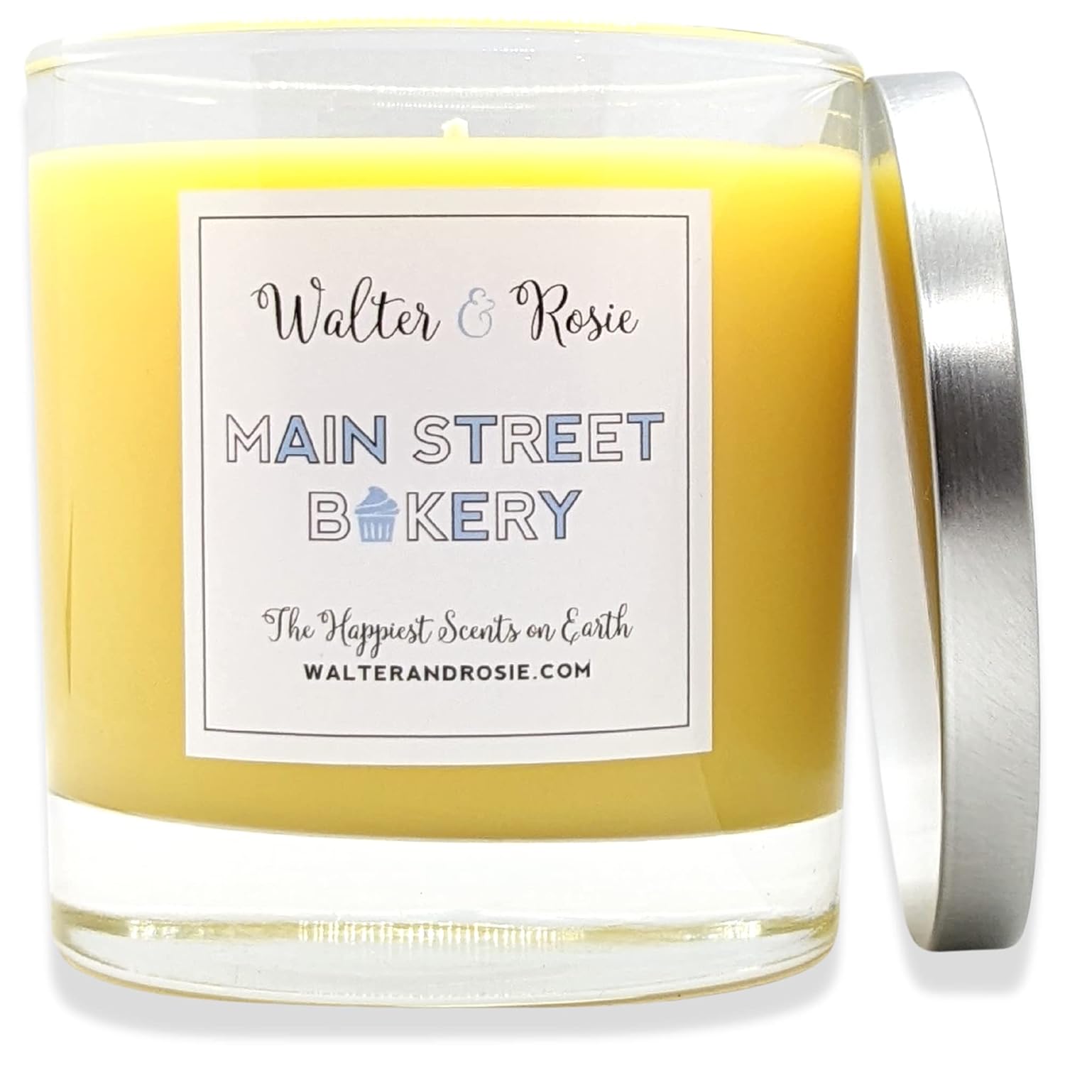 - Main Street Bakery Candle 11 Oz - Sweet Aroma Of Vanilla Cake - Soy Wax Blend - Burns Up To 40 Hrs - Highly Fragrant Candle - Long Lasting - Theme Park Inspired
