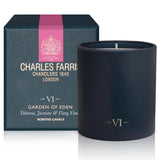 Luxury Scented Candle – 1 Wick, Hand-Poured, Long Lasting, Clean Burning, 210G / 7.5Oz, Burns For Up To 50 Hours, Made In England – Tuberose, Jasmine & Ylang Ylang – Garden Of Eden
