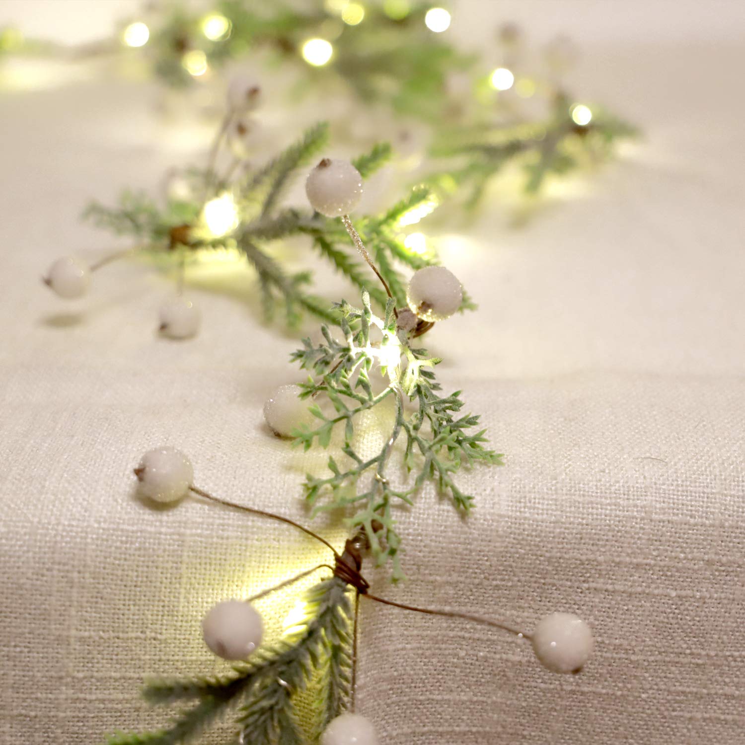 Christmas Lights Outdoor Indoor Usb Warm White Christmas Garland Fairy Mini Light 25Leds 6.5Ft With Timer Remote For Chr