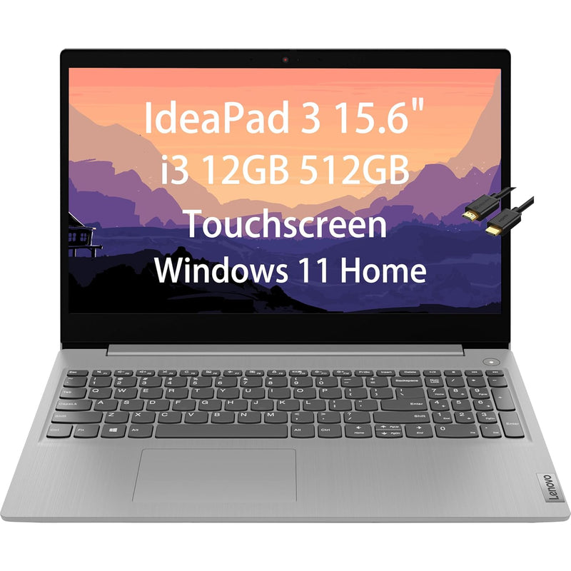 Lenovo IdeaPad 3 15.6'' HD (Intel 11th Gen Core i3-1115G4,12GB RAM,512GB PCIe