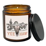 Western Bull Skull Scented Candle,Western Cowgirls Gifts For Girls Women,Western Cowgirl Candles Gifts For Women Friends Cowgirls,Western Cowgirl Soy Candles For Home Decor Scented 8Oz Holders