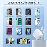 2 Pack 20W USB C Fast Wall Charger with 10FT Woven USB C Cable for iPhone 17 16 15 iPad
