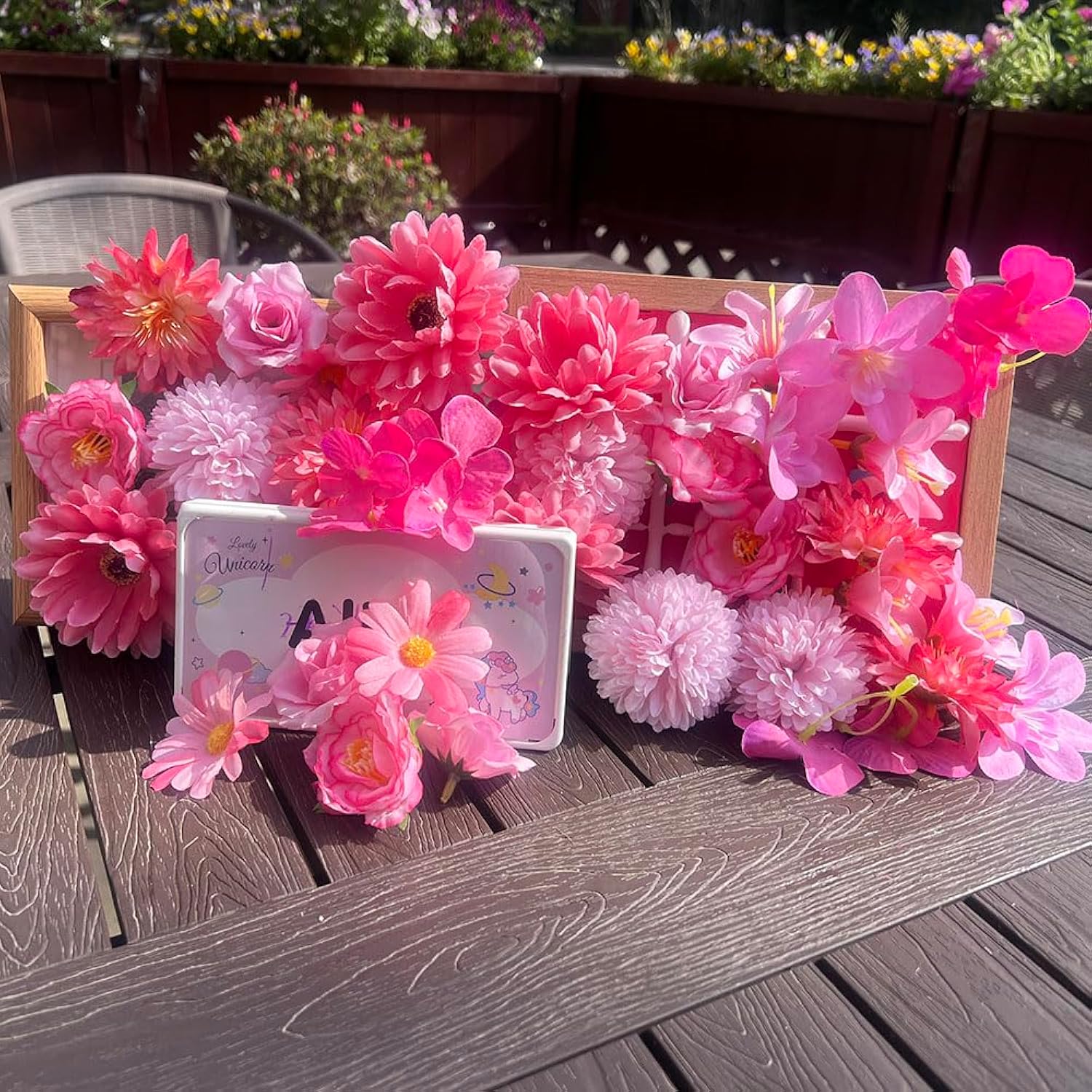 36Pcs Artificial Flower Heads Silk Faux Flower Head For Crafting Project Birthday Cake Blossom Garland Bouquets For Wedding Party Baby Shower Home Decoration (36, Pink)