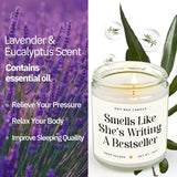 Writer Gifts For Women - Creative Future Author Gifts For Writers, Cool Presents For Book Novelist Screenwriter Writing Enthusiasts Author Inspiration Lavender Scented Soy Wax Candles 7Oz?