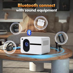 1080P Projector, WiFi, Bluetooth, 12000L, Portable, Home/Outdoor, iPhone/HDMI