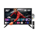 32" Smart TV w/ Built-in DVD, Bluetooth Remote, HD LED, 12V, HDMI, USB