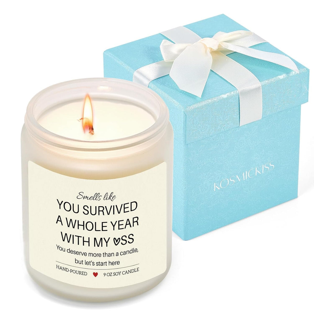 1 Year Anniversary Candle Gifts For Girlfriend Boyfriend, Anniversary Wedding Gifts For Couple, Birthday Valentine'S Day Gift For Wife Husband, Romantic Gift For Her Him, Lavender Scented Candle